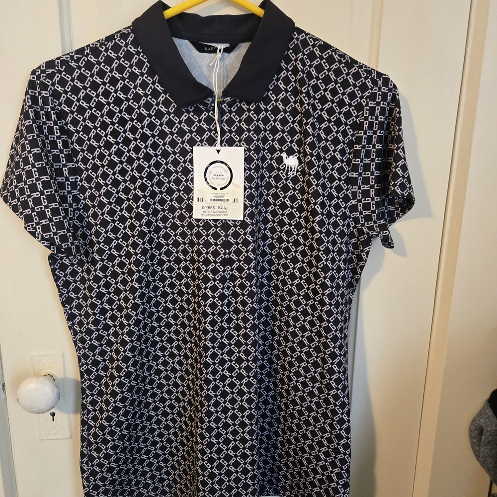 Navy Patterned Polo‎ Shirt for Men
